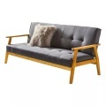 mutoni casual, Schlafsofa 190x85x81cm dunkelgrau Webstoff