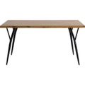 Mobilia, Mobilia - Tisch 150x90 cm - natur, Beine schwarz