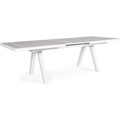 Garten Ausziehtisch Krion weiss 205-265x103