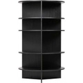 mutoni casual, Bücherregal Trian Tower Rund Holz Schwarz (FSC)