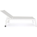Rollenliege Hilde hoch weiss Cloud