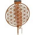 Solarleuchte Metall rostfarben 1xLED