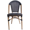 Gartenstuhl Polyrattan dunkelbraun (2er-Set)