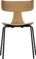 BePureHome Holzstuhl Set Natur mit Beinen aus Metall (2er-Set)