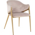 Richmond Interiors, Stuhl Gwen khaki gold gebürstet