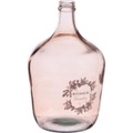 mutoni lifestyle, Vase Korbflasche rosa rund 18