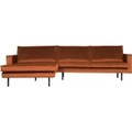 Ecksofa mit Longchair Rodeo Links Rust
