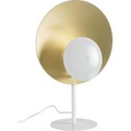 Tischleuchte Design weiss-gold