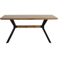 Mobilia, Mobilia - Tisch 160x90 cm - natur, Beine schwarz
