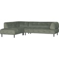 Ecksofa Lloyd links Washed Velvet Waterplant 267x205