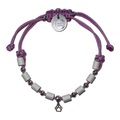 Carolina Corrodi EM-Zeckenhalsband aus Tau mit EM Perlen - violett