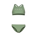 Solid Active Crop Mädchen Bikini
