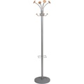 Alba Garderobenständer PMVIENA 38 x 350 x 1790mm Silber Grau