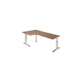 Hammerbacher Schreibtisch Matrix Nussbaum 2.000 x 1.200 x 850 x 650 - 850 mm