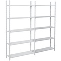 ARNO SPACE Anbauregal Arno 5 Grau 1.000 x 300 x 2.000 mm