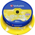 Verbatim 43489 DVD+RW Rohling 4.7 GB 25 St. Spindel Wiederbeschreibbar