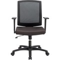 Realspace Ergonomischer Bürostuhl Karl Economy Netzstoff, Stoff Mehrfarbig