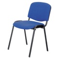 Niceday Besucherstuhl ISO Basic Stoff Blau 4 Stück