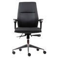Realspace Chefsessel London Kunstleder Schwarz