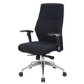 Realspace Chefsessel London Stoff Schwarz