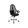 TOPSTAR Ergonomischer Bürostuhl Open Point Deluxe Netzstoff, Stoff Grau