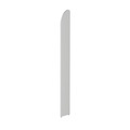 Büroregal Dante®, Abschlusswange, für Regale mit Rückwand, H 2250 mm, weiß