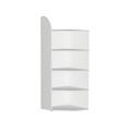 Kerkmann Eckregalfeld Regalsystem Dante 5 Böden Weiß 600 x 325 x 1.900 mm