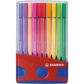 STABILO® Filzstifte PEN 68 COLORPARADE mit 20 Farben in rot/blau