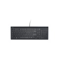 Kensington Advance Fit Kabelgebundene Flache Full-Size Tastatur K72357DE QWERTZ 2 m USB-A Kabel Schwarz