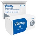 Kleenex Falthandtücher 6778 2-lagig M-falz Weiß 15 Stück à 124 Blatt
