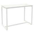 Paperflow Rechteckiger Stehtisch mit weißer Melaminplatte und weißem Gestell easyDesk 1500 x 750 x 1100mm