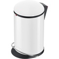 Mülleimer 12 l Hailo Harmony M (Ø x H) 163 mm x 465 mm Weiß Fuß-Tretmechanik 1 St.