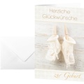 Glückwunsch-Karten Baby, inkl. weißer Umschläge, 10 Stück