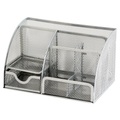 Office Depot Schreibtisch-Organizer Metallnetz Silber 22,2 x 14 x 12,8 cm