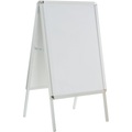 Paperflow, Paperflow Freistehende Werbetafel A1 650 x 570 x 1180 mm Silber
