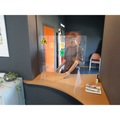 Jalema, Jalema Mobile Schutzscheibe für Tisch und Theke Plexiglas Transparent 750 x 800 mm