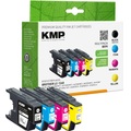 KMP B59V Tintenpatrone Kompatibel mit Brother LC-1240 Schwarz, Cyan, Magenta, Gelb