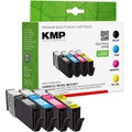 KMP, KMP C111V Tintenpatrone Kompatibel mit Canon CLI-581XXL BK / Canon CLI-581XXL C/M/Y Schwarz, Cyan, Magenta, Gelb