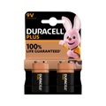 Duracell Plus-9V B2 9 V Block-Batterie Alkali-Mangan 9 V 2 St.