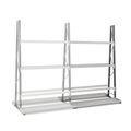 MANORGA Doppelseitiges Vertikal Anbauregal Epsivol 2 x 500 x 2.500 mm