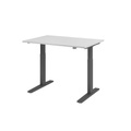 Hammerbacher, Hammerbacher Sitz-Stehschreibtisch Elect 1200 mm x 800 mm Grau VXMKA12/5/G