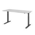 Hammerbacher, Hammerbacher Sitz-Stehschreibtisch Elect 1800 mm x 800 mm Grau VXMKA19/5/G