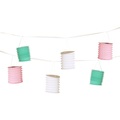 PAPSTAR Laternen-Girlande Pastell 85671 Papier 360 cm Mehrfarbig