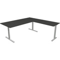 Kerkmann, Kerkmann Schreibtisch Form 2 L-Form Silber 1800 x 1800 x 820 mm