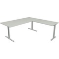 Kerkmann Schreibtisch Form 2 L-Form Silber 1800 x 1800 x 820 mm