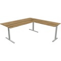 Kerkmann, Kerkmann Schreibtisch Form 2 L-Form Silber 1800 x 1800 x 820 mm