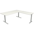Kerkmann, Kerkmann Schreibtisch Form 2 L-Form Silber 1800 x 1800 x 820 mm