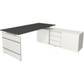 Kerkmann Schreibtisch Form 4 L-Förmig Weiss 1950 x 1770 x 740 mm