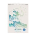 Spiralnotizblock A7 50 Blatt kariert GREENline Welle, College Block