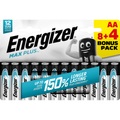 Energizer Alkaline-Batterien AA Alkaline-Batterien Max Plus LR6 1,5 V Packung mit 12 Stück